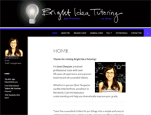 Tablet Screenshot of brightideatutoring.com